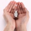 MunkiMix Personalized Mini Stainless Steel Cremation Urn with Birthstone, Photo and Text Engraving view 3