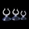 STORKY 5-Piece Aquarium Suction Cup Airline Clips, 23 mm Inner Diameter, White/Black view 4
