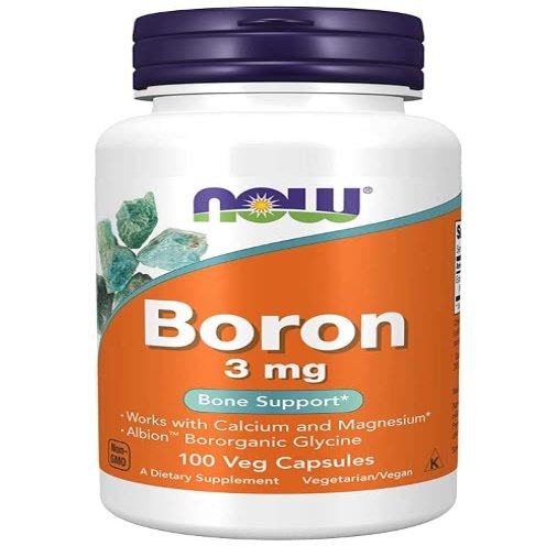 NOW Foods Boron, 3 mg, 100 Vegan Capsules