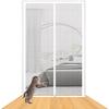 Pet Screen Door 120 x 220 cm, Heavy-Duty Mesh with Double Zipper view 1