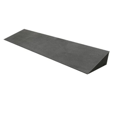 Black Rubber Fiber Curb Ramp, Threshold Ramp for Robot Vacuums, Wheelchairs and Scooters