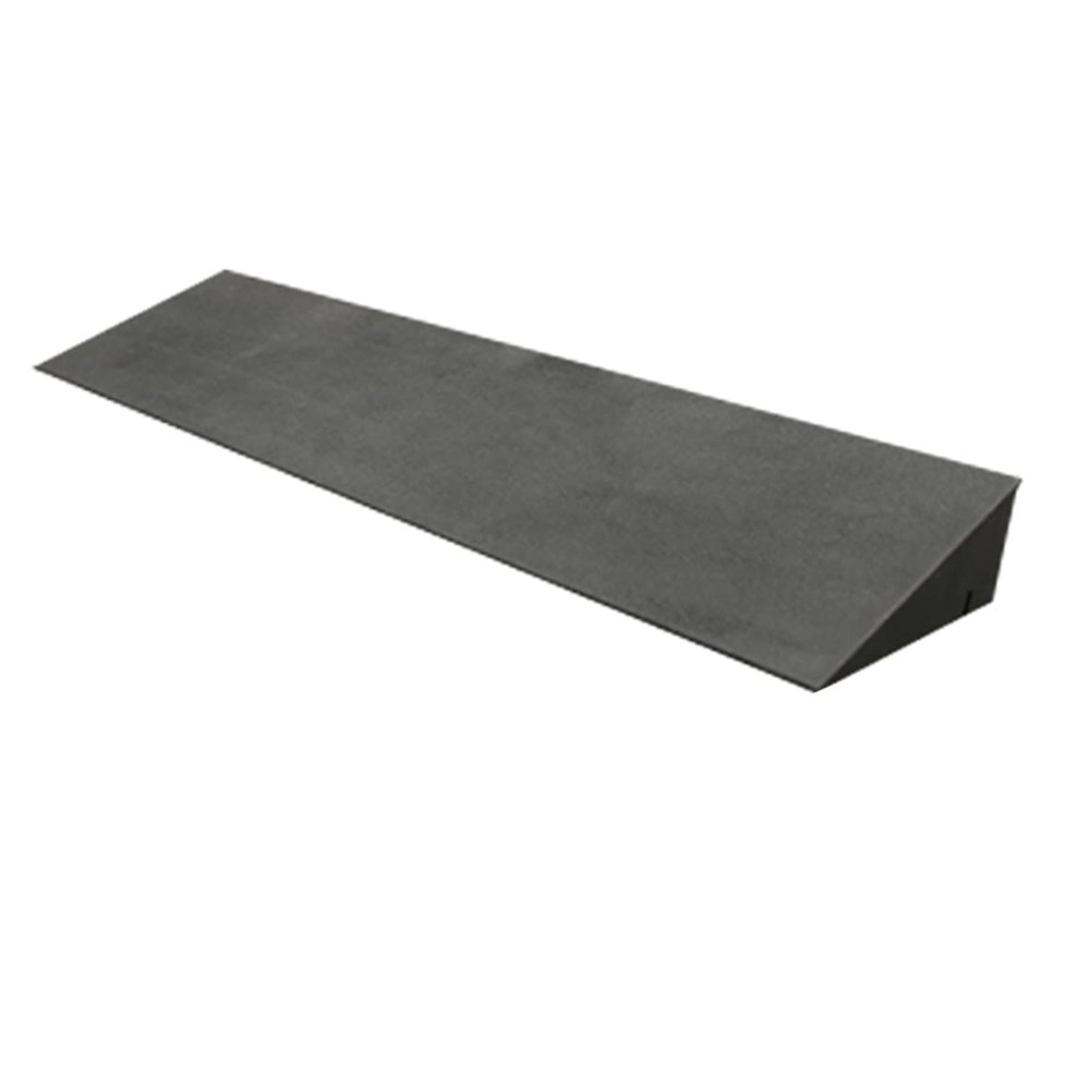 Black Rubber Fiber Curb Ramp, Threshold Ramp for Robot Vacuums, Wheelchairs and Scooters
