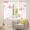 Homewish Kids Cartoon Cloud Unicorn Curtains, Star Polka Dot Panels, 2-Pack, 55" W x 69" L, White/Pink/Gray view 3