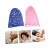 FOMIYES 2-Pack Long Polyester Sleep Bonnets for Hair Protection, Pink view 4