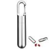 Danlai Mini Sealed Pill Case, Stainless Steel, Waterproof view 1
