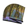 RVENU Temperate Forest Printed Ultra-Absorbent Coral Velvet Hair-Drying Towel view 3
