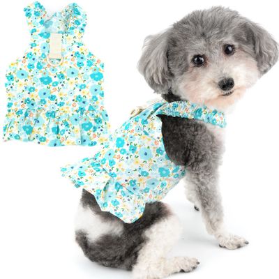 Zunea Floral Dog Dress for Small Dogs