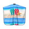 VUCEMI Printed Beach Slippers Haircut Cape, Waterproof, Adjustable Neck, Unisex, White, One Size view 2