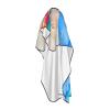 VUCEMI Printed Beach Slippers Haircut Cape, Waterproof, Adjustable Neck, Unisex, White, One Size view 3
