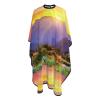 Rocky Mountain Sunset Sunshine Printed Haircut Cape, White, One Size view 4