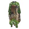 VUCEMI Raccoon Statue Print Haircut Cape, Waterproof, Adjustable Neck, White, One Size view 4