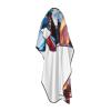 VUCEMI Scenic Lake Printed Haircut Cape, Waterproof, Adjustable Neck, White, One Size view 3