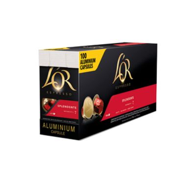 L'OR Espresso Splendente Intensity 7 Coffee Capsules, 100 Count