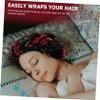 Black Satin Sleep Cap, Lightweight, Flexible and Breathable view 3