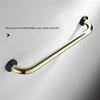 Bathtub Safety Grab Bar, Black and Gold view 4