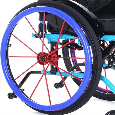 JKLAND Silicone Wheelchair Handrim Covers, Non-Slip, 1 Pair, 22 in, Color 002
