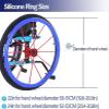 JKLAND Silicone Wheelchair Handrim Covers, Non-Slip, 1 Pair, 22 in, Color 002 view 4