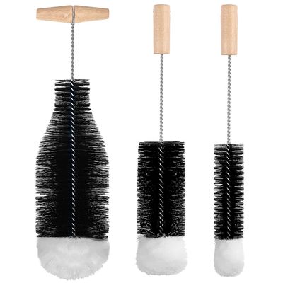 3-Piece 35 cm Bottle Brush Set for SodaStream Glass Bottles