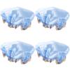 Cabilock 4-Piece Waterproof Satin Shower and Sleep Cap Set view 2