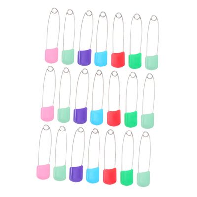 Healeved 50-Piece Diaper Safety Pins with Safety Closures for Newborns