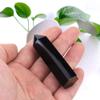 Natural Black Obsidian Hexagonal Crystal Wand view 4
