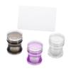Silicone Nail Art Stamper with Scraper for DIY Manicures view 1