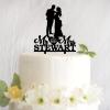 Funlucy Personalized Bride and Groom Cake Decoration, Mr. & Mr. view 1