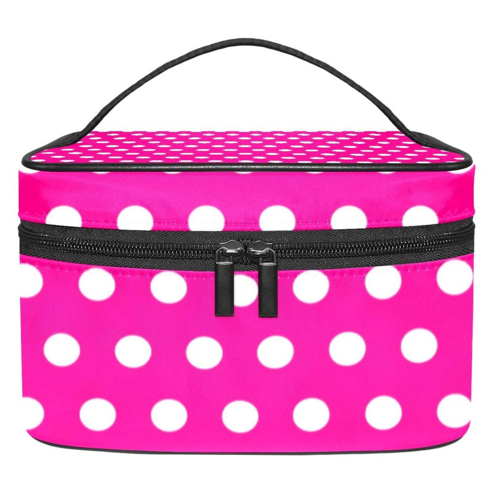 Polka Dot Cosmetic Bag for Women