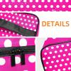 Polka Dot Cosmetic Bag for Women view 3