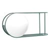 DERBUT Makeup Mirror, Metal Wall Mount with Shelf, HD Double-Sided Semicircular Cosmetic Mirror view 1