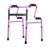 TRFAN Comfortable Lightweight Foldable Walker for Seniors, 8-Level Height Adjustment, 418 lb Capacity, Silver/Purple view 1