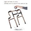 TRFAN Comfortable Lightweight Foldable Walker for Seniors, 8-Level Height Adjustment, 418 lb Capacity, Silver/Purple view 3
