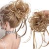 Messy Curly Wave Hair Bun Scrunchie with Elastic Band view 2