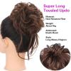 Messy Curly Wave Hair Bun Scrunchie with Elastic Band view 4