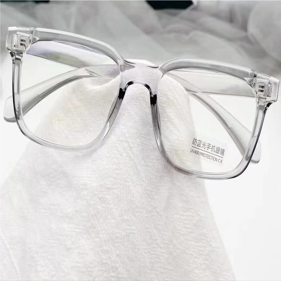 NEWADA bergroe Reading Glasses with TR90 Frame for Women and Men, Blue-Light-Blocking Computer Readers, Stylish Anti-Glare Glasses (Color: Light Gray, Size: +0.00)