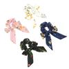 Printed Fabric Bow Hair Ties view 1