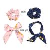 Printed Fabric Bow Hair Ties view 2
