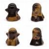 HXSCOO 1.5-Inch Halloween Home Decor Ghost Statue, Natural Rose Quartz, Black Obsidian, Healing Crystal Stone Ornament, Gemstone Gift (Blood Stone, 5 Pieces) view 3