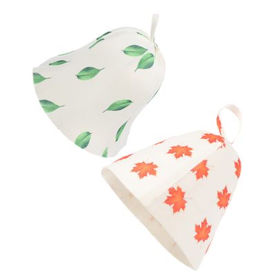 Beavorty Reusable Felt Sauna Hat with Thanksgiving Design