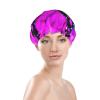Reusable Shower Cap with Butterfly and Floral Print, Double-Layer Splash Protection, Large Size for All Hair Lengths view 3