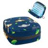 Menstrual Pouch, Portable Storage Bag for Tampons and Sanitary Pads, Flying Owl at Night, Multicolor, 4.7 x 6.6 x 6.6 in/12 x 17 x 17 cm view 1