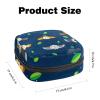 Menstrual Pouch, Portable Storage Bag for Tampons and Sanitary Pads, Flying Owl at Night, Multicolor, 4.7 x 6.6 x 6.6 in/12 x 17 x 17 cm view 2