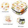 Women's Sanitary Pad Storage Bag, Portable, Watercolor Autumn Animals, Multicolor, 4.7 x 6.6 x 6.6 in / 12 x 17 x 17 cm view 3