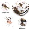 Bird Pouch with Seamless Pattern, Portable Storage Bag for Tampons and Sanitary Pads, Multicolor, 4.7 x 6.6 x 6.6 in / 12 x 17 x 17 cm view 3