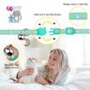 Baeuppit Cat Collars with Bell, Moon and Stars, Adjustable, Glow-in-the-Dark, Pink and Blue-Green, 2-Pack view 3