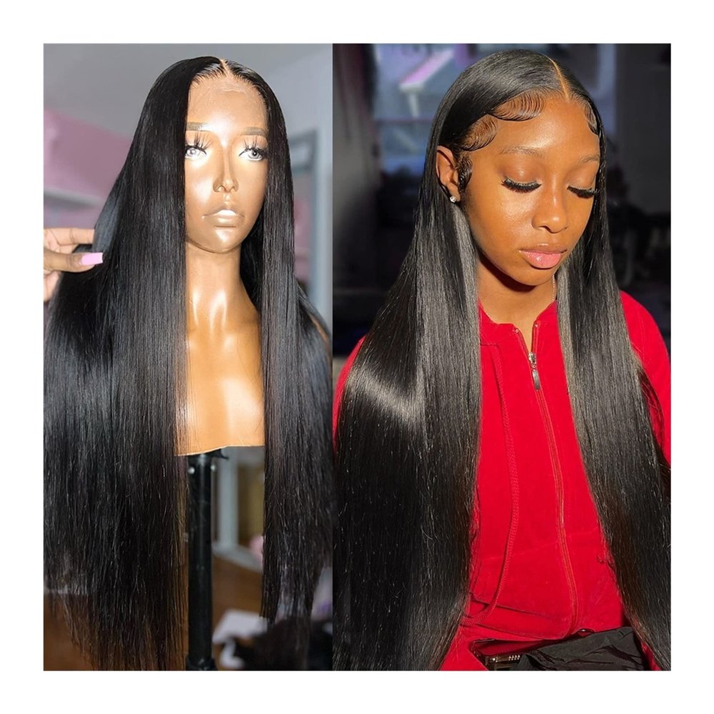 Brazilian Human Hair HD Lace Front Wig, Long Straight, Pre-Plucked, 150% Density