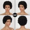 Short Curly Afro Pixie Wig for Black Women view 3