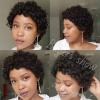 Short Curly Afro Pixie Wig for Black Women view 4