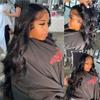 8–34" Body Wave Lace Frontal Human Hair Wig, Pre-Plucked, 150% Density, Remy Hair, Transparent Lace Front, Color 1 view 2