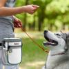 PETCUTE Foldable Waterproof Dog Treat Pouch with Adjustable Belt and Waste Bag Dispenser view 2